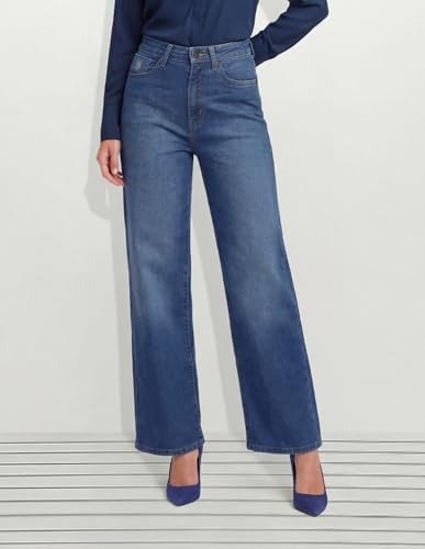 U.S. POLO ASSN. High Rise Wide Leg Fit Jeans Blue