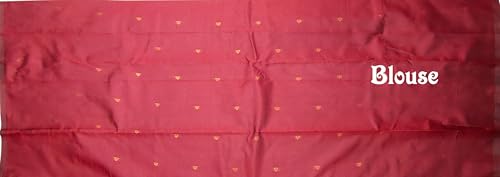 SREE KUMARAN Women's Kanchipuram Kubera Silk Pure Pattu Sarees With Blouse (VSK325-14)