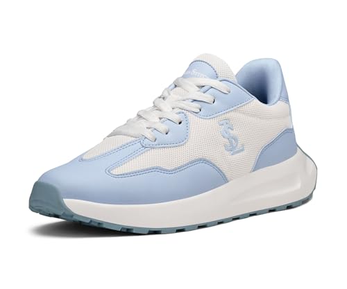 LOUIS STITCH Women’s Frost Blue Lightweight Athleisure Sport Shoes | Lightweight Casual Sneakers | Sporty Lace-Up Sneaker and Athleisure Wear| Perfect for Casual, Gym & Travel Wear | LSLD-AT-RF01 | UK-7