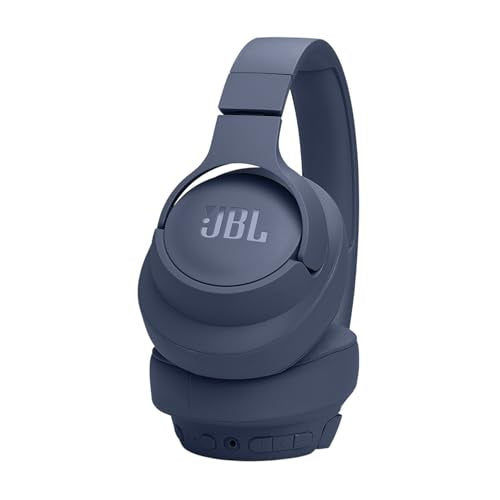 JBL Tune 770NC Wireless Over Ear ANC Headphones with Mic, Upto 70 Hrs Battery, Speed Charge : 5 min Charge Gives up to 3H of Playback, Google Fast Pair, Dual Pairing, BT 5.3 (Blue)