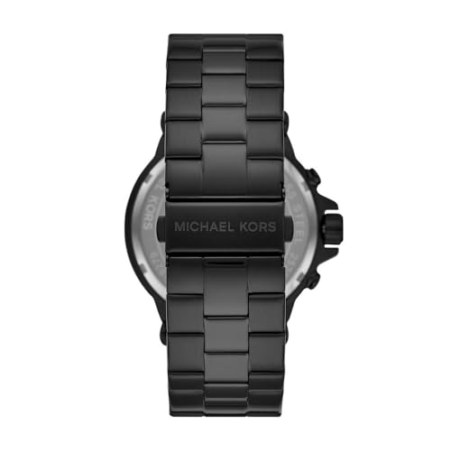 Michael Kors Stainless Steel Analog Black Dial Men Watch-Mk8279, Black Band