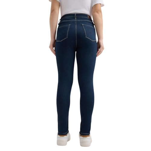 Pepe Jeans Women's Skinny Jeans (PL205145S648_Green Tinted Used