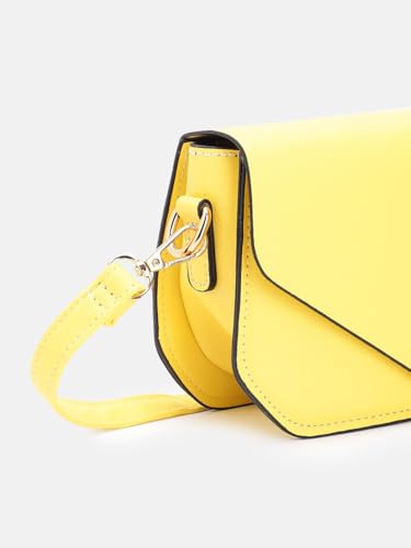 Fastrack Solid Envelope-Style Mini Sling Bag for Women, Girls and Ladies | with Flap Button Closure