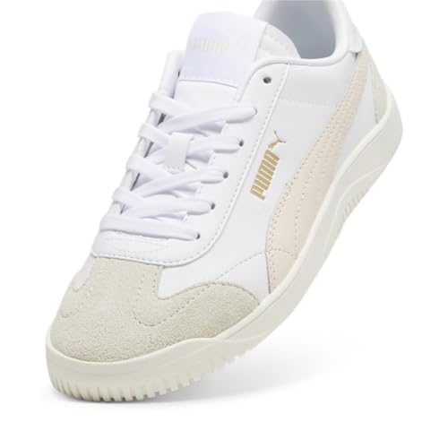 PUMA Women's Club 5v5 Sneakers, Puma White-rosebay-puma Gold, 8