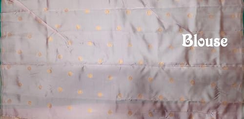 SREE KUMARAN Womens Silk Kanchipuram Kubera Pure Pattu Sarees With Blouse (VSK308-1), Multicolor