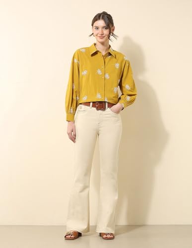 U.S. POLO ASSN. Women's Loose Jeans (UWSS25JEN346 White