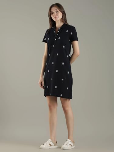 Cotton Polo Collar T-Shirt Dress