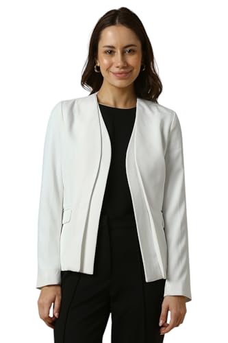 Allen Solly Women's Blazer (AHBZWRGHG92393_White