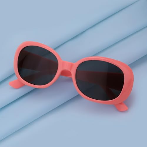 Carlton London Pink Toned UV Protected Lens Rectangle Sunglass for girl