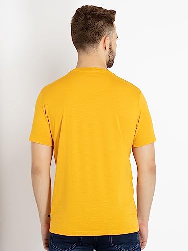 Status Quo Men's Regular Fit T-Shirt (SQ-RN-20633- Gold