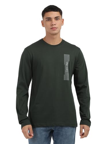 Calvin Klein Jeans Department691 Regular Fit T Shirt (K10K113589M14_Midnight Forest M)