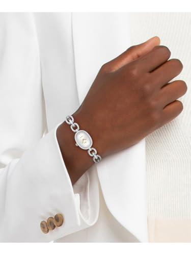 Lacoste Lacoste Parisienne Qtz Basic Mini Silver White Oval Dial Women's Watch- 2001541