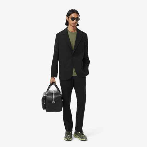 Lacoste Men's Solid Classic Fit T-Shirts (TH7318BMY_Khaki Green