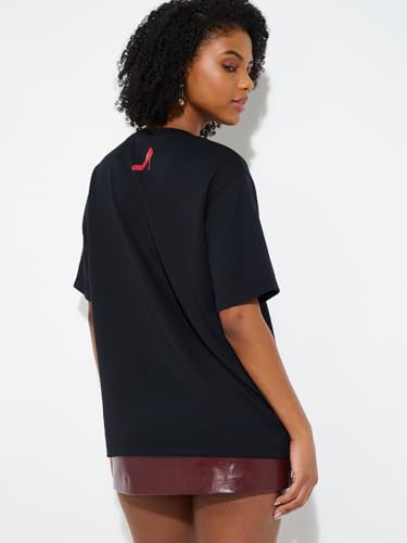 Max URB_N Women Oversized The Devil Wears Prada T-Shirt (Black_XL)
