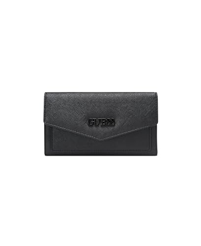 Guess Women's Black Textured Wallet| Ladies Purse Handbags | Gift For Ladies