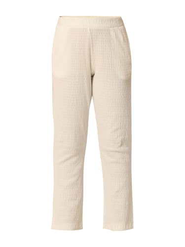 VERO MODA Girls Solid Bootcut Mid Rise White Casual Pants