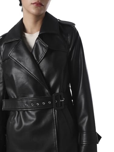 ONLY Women's Solid Relaxed Fit Black Jacket