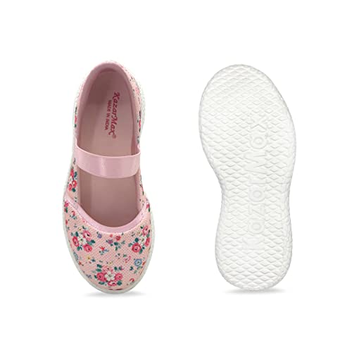 KazarMax Kids Girl's Peach Ballerinas - 3 UK