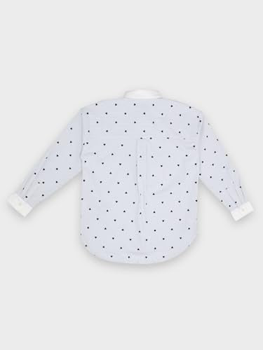 Tommy Hilfiger Girls Striped Relaxed-Fit Cotton Shirt