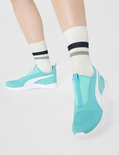 Puma Womens Anzarun Krick Pro WNS Slipon Blue Turquoise-Mint-White Sneaker - 7 UK (39180102)