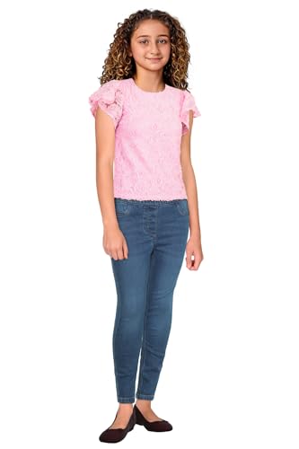 Allen Solly Girl's Regular Fit Blouse (AGTSKRGFA45427_Pink