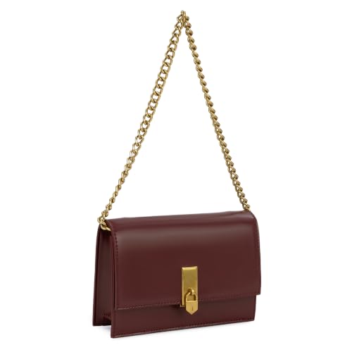 Miraggio Mila Shoulder Clutch Bag with Chain Strap for Party | Clutch Purse for Women