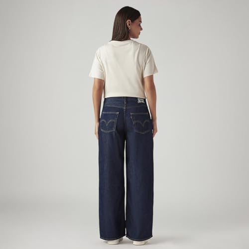 Levi's Women's Dark Indigo Loose Fit Mid Rise Jeans