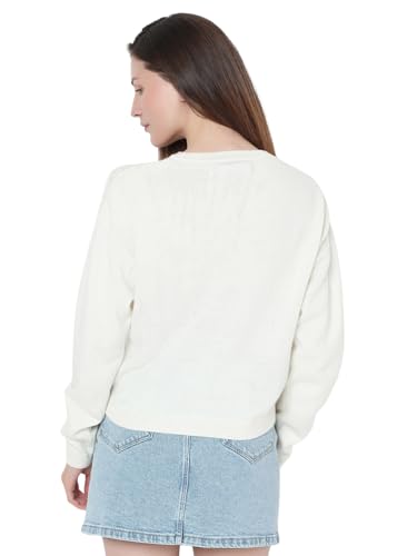 VERO MODA Women's Relaxed Fit Beige Sweater