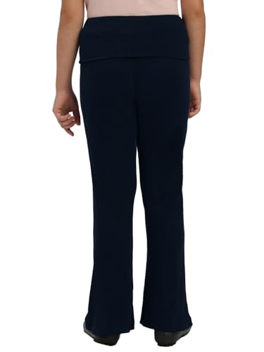 VERO MODA Girl Mid Rise Flared Navy Blue Pants