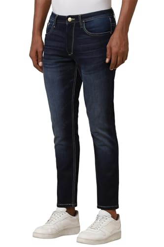 Allen Solly Men's Skinny Jeans (ALDNVSKFG56880_Navy