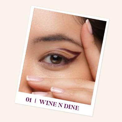 Typsy Beauty Double-Ended Eyeliner & Eyeshadow | Matte & Metallic Creamy Dual-Ended Eyeliner Pencil | One Swipe Application | Long-Lasting & Waterproof | Available in 5 shades | 2g (Wine and Dine 01)