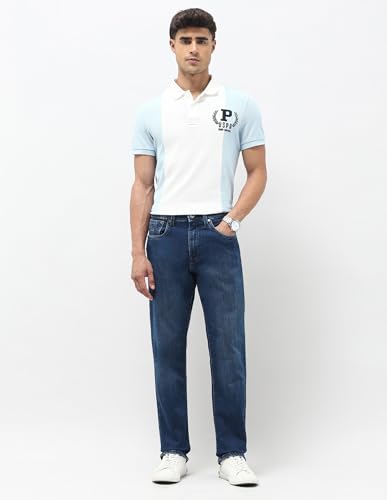 U.S. Polo Assn. Denim Co. Men's Harold Slim Straight Fit Blue Jeans (UDJEN1899_Blue_32)