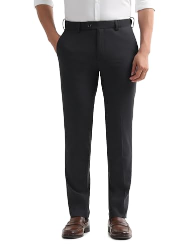 Arrow Men's Velocity Super Slim Fit Trousers (ARAKTR2142_Dark Grey_30)