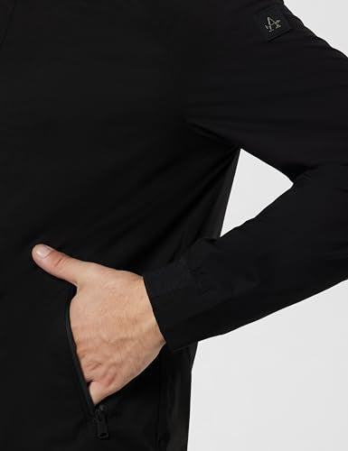 Arrow Sports Mens Black Solid Long Sleeve Polyester Classic Jacket (ASAIJK4805_Black_)