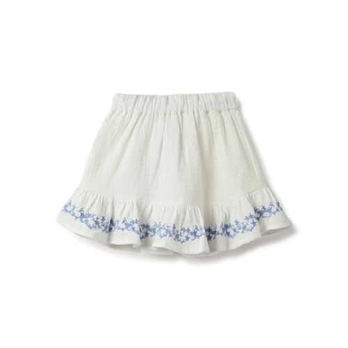 United Colors of Benetton Embroidered Regular Fit Ruffled Skirt (Size: 2-3 Years)-25P444HZG016G101 White