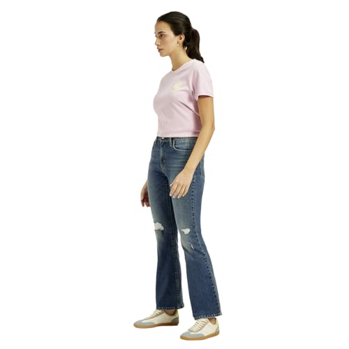 Levi's Women's 726 Blue Flared Fit High Rise Jeans