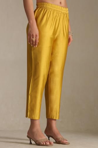 Soch Women's Organza Salwar Suit Set (EWA5CD22245_Mustard