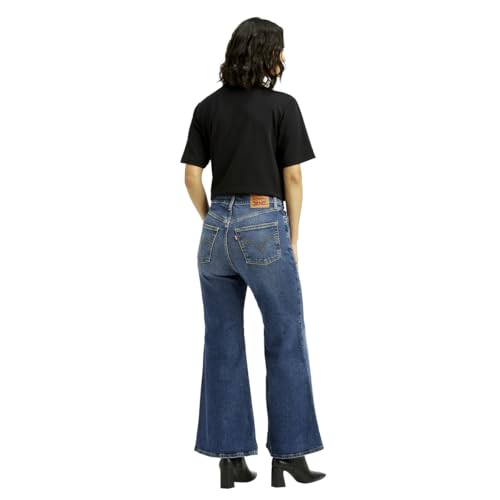 Levi's Women's Mid Rise Flared Fit Blue Jeans