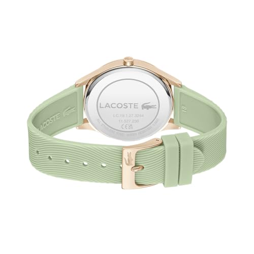 Lacoste Falda Qtz Basic Green Round Dial Women's Watch|Silicone Material|Multi Color Band - 2001354