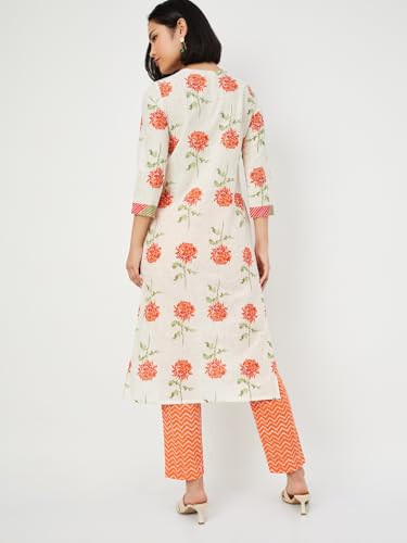 Max Women's Cotton Blend Kurta Set (CTKST54024