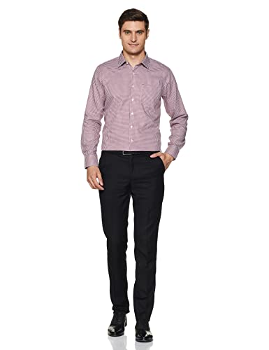 Van Heusen Men's Slim Fit Shirt (VHSFFSLBJ70970_Maroon 40)