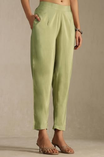 Soch Women's Art Silk Kurta Suit Set (CWA5CD22248_Sap Green