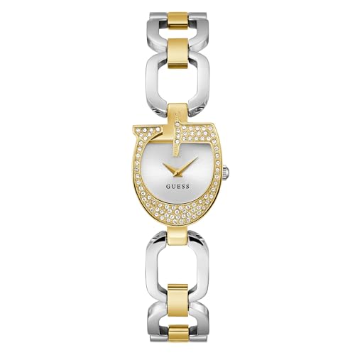 GUESS Gia Silver Asymmetrical Dial Analog Women's Watch - GW0683L6