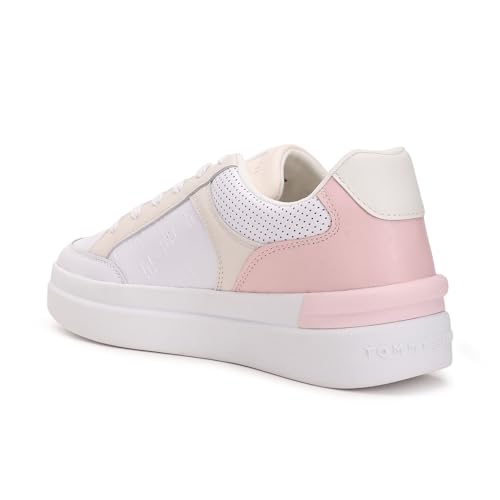 Women Embossed Court Sneakers