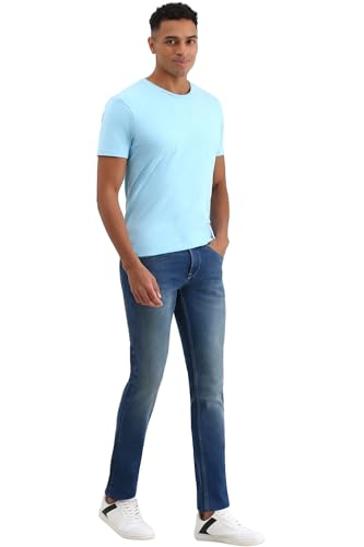 Allen Solly Men's Slim Jeans (ALDNASLF522417_Blue