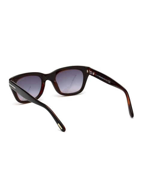 Tom Ford Women's Brownish Black Sunglasses, Grey Gradient 52mm Lens - Model: SNOWDON FT0237 05B