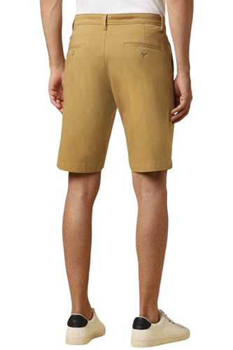 Allen Solly Men Brown Solid Slim Fit Shorts