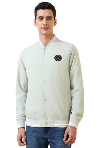 Allen Solly Men's A-Line Coat (ASJKCUBOFM31731_Grey