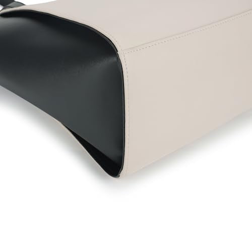 Fastrack Women Colorblocked Tote Bag | Fits Upto 14" Laptop | Spacious Main Compartment with Zip Closure, Inner Zip and Slip Pockets | Comfortable Shoulder Straps | Stylish and Trendy Design