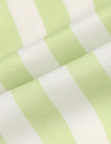 U.S. POLO ASSN. Women Vertical Striped Polo Top (UWSS25TOP230_Green_L)
